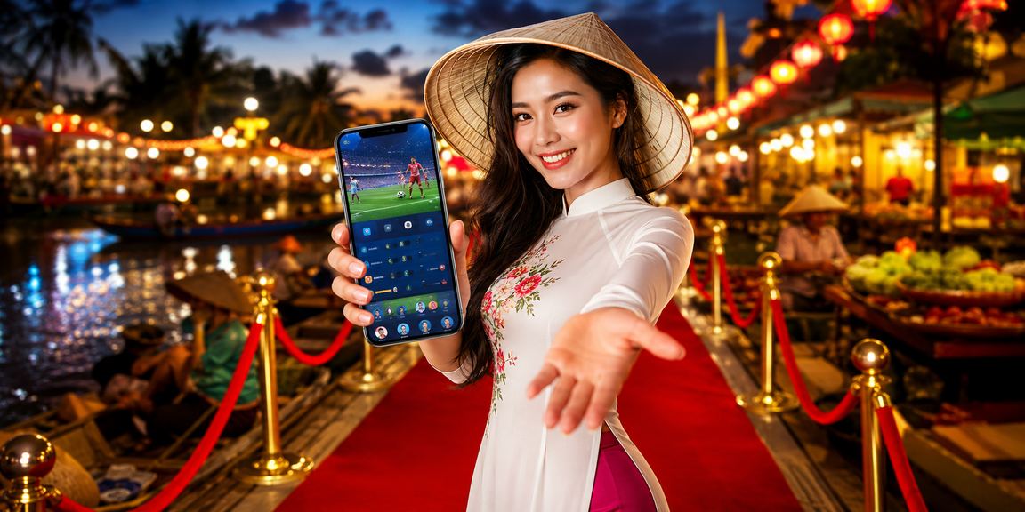 Chợ đêm Mekong sôi động với người dùng xem kết quả thể thao và game mới trên điện thoại